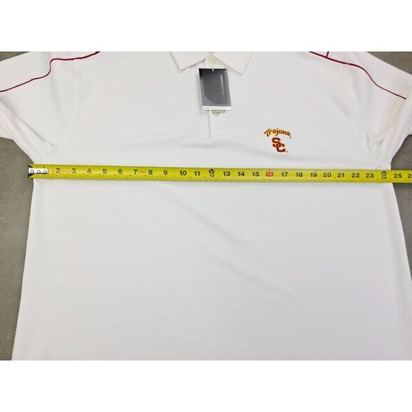 Nike Golf Fit Dry Size XL Men USC Trojans Embroidered Logo Short Sleeve Polo NWT - Picture 2 of 10